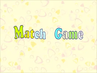 Opening frame of “Match Game”, activity 2B Unit 3 Lesson 9 — an interactive activity.