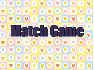Opening frame of “Match Game”, activity 2B Unit 4 Lesson 2 — an interactive activity.