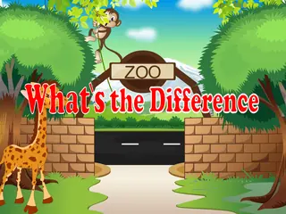 Opening frame of “What's the Difference”, activity 2B Unit 4 Lesson 6 — an interactive activity.