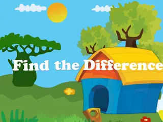 Opening frame of “Find the Differences”, activity 2B Unit 4 Lesson 7 — an interactive activity.