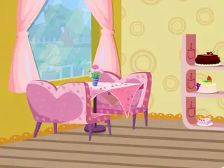 Opening frame of “Rainbow Restaurant”, activity 3A Unit 1 Lesson 4 — an interactive activity.