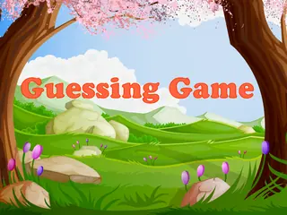 Opening frame of “Guessing Game”, activity 3A Unit 1 Lesson 4 — a song.
