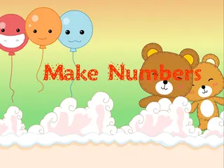 Opening frame of “Make Numbers”, activity 3A Unit 1 Lesson 5 — a linear activity.