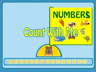 Opening frame of “Count With me”, activity 3A Unit 1 Lesson 5 — an interactive activity.