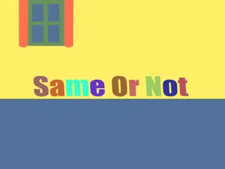 Opening frame of “Same or Not”, activity 3A Unit 1 Lesson 5 — an interactive activity.