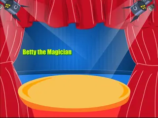 Opening frame of “Betty the Magician”, activity 3A Unit 1 Lesson 7 — an interactive activity.