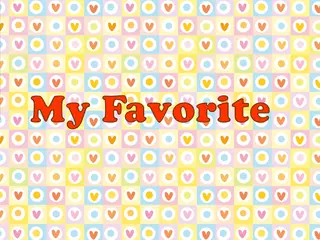 Opening frame of “My Favorite”, activity 3A Unit 1 Lesson 8 — an interactive activity.