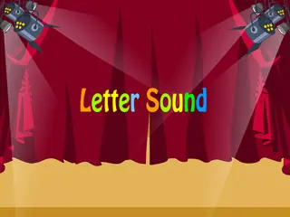 Opening frame of “Letter Sound”, activity 3A Unit 1 Lesson 9 — an interactive activity.