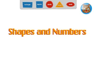 Opening frame of “Shapes and Numbers”, activity 3A Unit 2 Lesson 2 — an interactive activity.