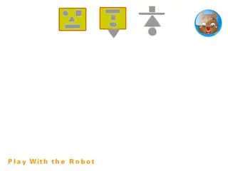 Opening frame of “Play With the Robot”, activity 3A Unit 2 Lesson 2 — an interactive activity.