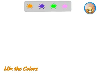 Opening frame of “Mix the Colors”, activity 3A Unit 2 Lesson 3 — an interactive activity.