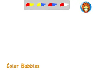 Opening frame of “Color Bubbles”, activity 3A Unit 2 Lesson 3 — an interactive activity.