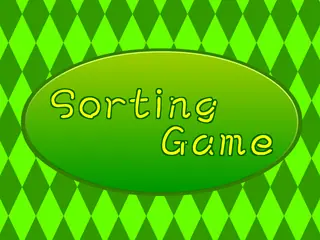 Opening frame of “Sorting Game”, activity 3A Unit 2 Lesson 4 — an interactive activity.