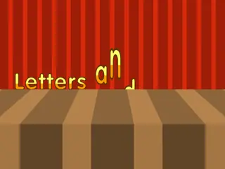 Opening frame of “Letters and Words”, activity 3A Unit 2 Lesson 9 — an interactive activity.