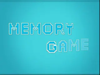 Opening frame of “Memory Game”, activity 3A Unit 2 Lesson 9 — an interactive activity.