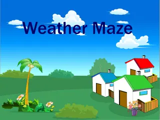 Opening frame of “Weather Maze”, activity 3A Unit 3 Lesson 2 — an interactive activity.