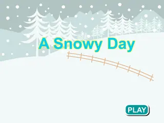 Opening frame of “A Snowy Day”, activity 3A Unit 3 Lesson 3 — an interactive activity.