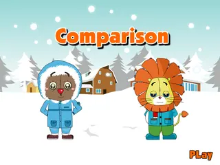 Opening frame of “Comparison”, activity 3A Unit 3 Lesson 6 — an interactive activity.