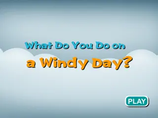 Opening frame of “What Do You Do on a Windy Day?”, activity 3A Unit 3 Lesson 7 — an interactive activity.