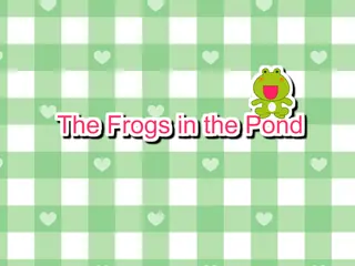 Opening frame of “The Frogs in the Pond”, activity 3A Unit 3 Lesson 8 — an interactive activity.