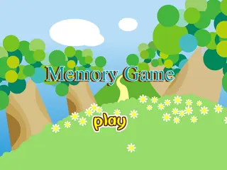Opening frame of “Memory Game”, activity 3A Unit 3 Lesson 8 — an interactive activity.
