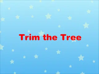 Opening frame of “Trim the Tree”, activity 3A Unit 4 Lesson 3 — an interactive activity.