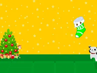 Opening frame of “Stockings”, activity 3A Unit 4 Lesson 6 — an interactive activity.