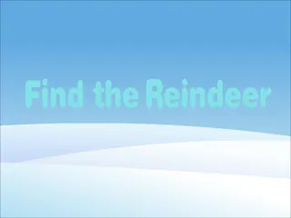 Opening frame of “Find the Reindeer”, activity 3A Unit 4 Lesson 7 — an interactive activity.
