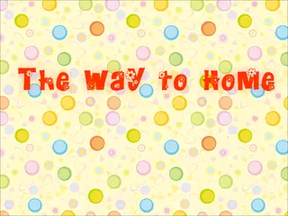 Opening frame of “The Way to Home”, activity 3B Unit 1 Lesson 3 — an interactive activity.