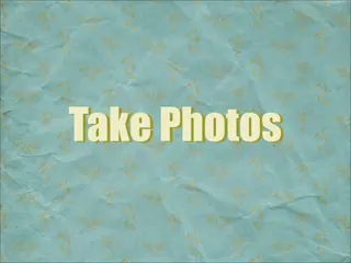 Opening frame of “Take Photos”, activity 3B Unit 1 Lesson 5 — an interactive activity.