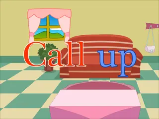 Opening frame of “Call up”, activity 3B Unit 1 Lesson 6 — an interactive activity.