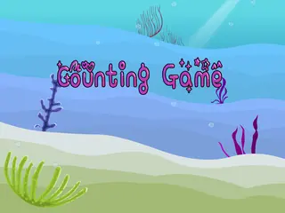 Opening frame of “Counting Game”, activity 3B Unit 2 Lesson 4 — an interactive activity.