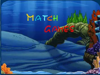 Opening frame of “Match Games”, activity 3B Unit 2 Lesson 7 — an interactive activity.
