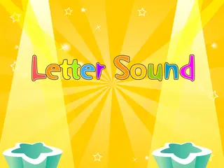 Opening frame of “Letter sound”, activity 3B Unit 2 Lesson 9 — an interactive activity.