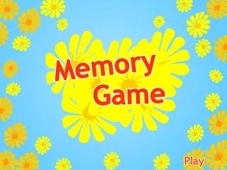 Opening frame of “Memory Game”, activity 3B Unit 3 Lesson 4 — an interactive activity.
