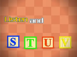 Opening frame of “Listen and Choose”, activity 3B Unit 3 Lesson 9 — an interactive activity.