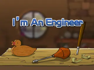 Opening frame of “I'm An Engineer”, activity 3B Unit 4 Lesson 2 — an interactive activity.