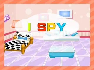 Opening frame of “I Spy”, activity 3B Unit 4 Lesson 4 — an interactive activity.
