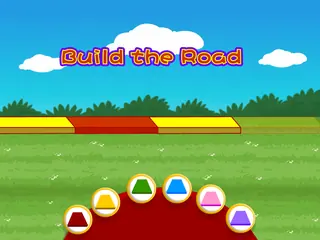 Opening frame of “Build the Road”, activity 3B Unit 4 Lesson 8 — an interactive activity.