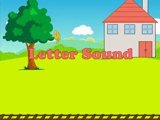 Opening frame of “Letter Sound”, activity 3B Unit 4 Lesson 9 — an interactive activity.
