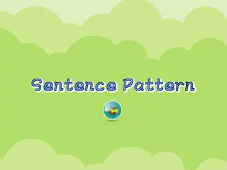 Opening frame of “Sentence Pattern”, activity 4A Unit 1 Lesson 3 — an interactive activity.