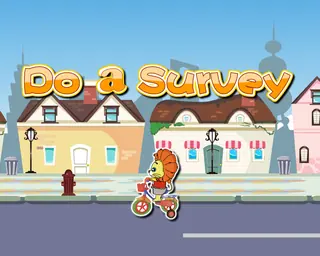 Opening frame of “Do a Survey”, activity 4A Unit 1 Lesson 3 — an interactive activity.