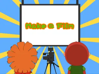 Opening frame of “Make a Film”, activity 4A Unit 1 Lesson 4 — an interactive activity.