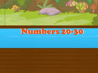Opening frame of “Numbers 20-30”, activity 4A Unit 1 Lesson 8 — an interactive activity.