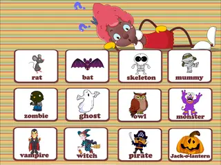 Opening frame of “Words Action”, activity 4A Unit 2 Lesson 2 — an interactive activity.