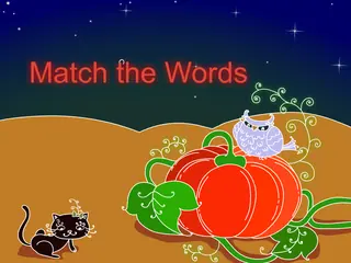Opening frame of “Match the Words”, activity 4A Unit 2 Lesson 2 — an interactive activity.