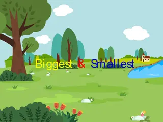 Opening frame of “Biggest and Smallest”, activity 4A Unit 2 Lesson 8 — an interactive activity.