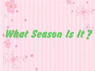 Opening frame of “What Season Is It?”, activity 4A Unit 3 Lesson 2 — an interactive activity.