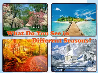 Opening frame of “What Do You See in Different Seasons?”, activity 4A Unit 3 Lesson 3 — an interactive activity.