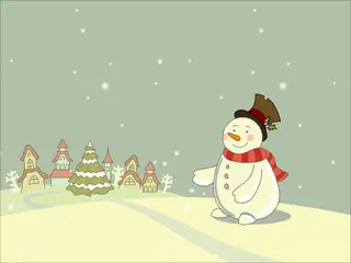 Opening frame of “Snowflakes Song”, activity 4A Unit 3 Lesson 6 — a song.